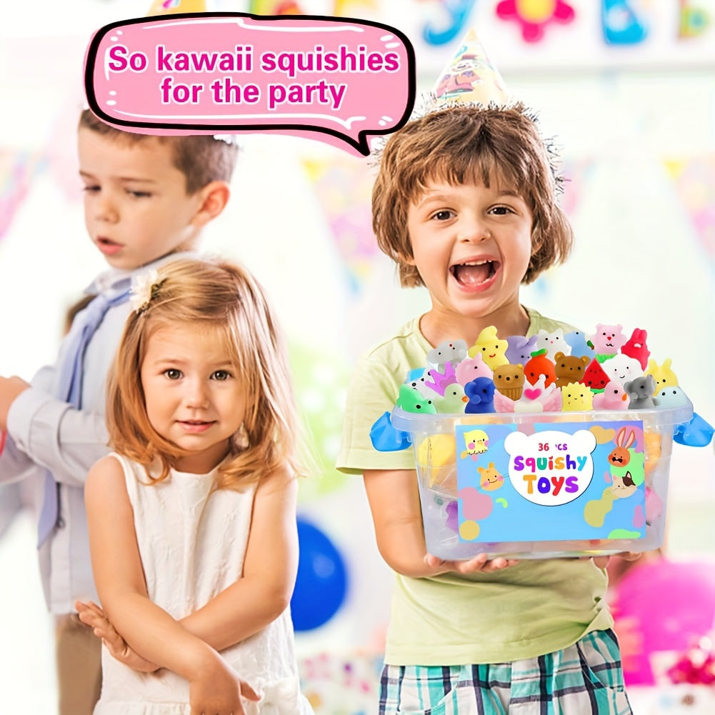 36 Jouets Animaux Squishy Mignons - KawaiiKnijpjes