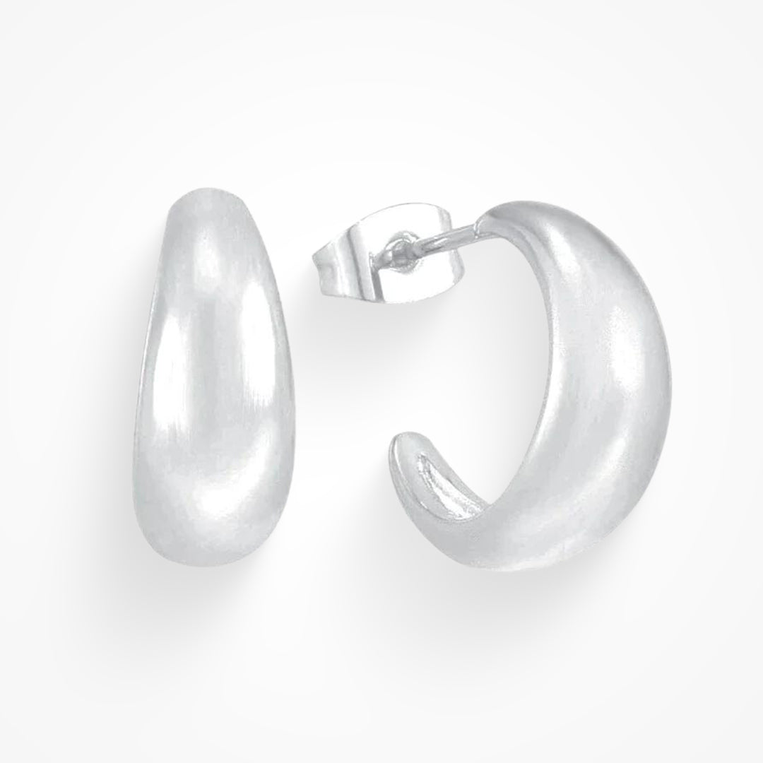 Boucles d'oreilles pour femmes - Fini brillant - Design chunky - Forme conique moderne