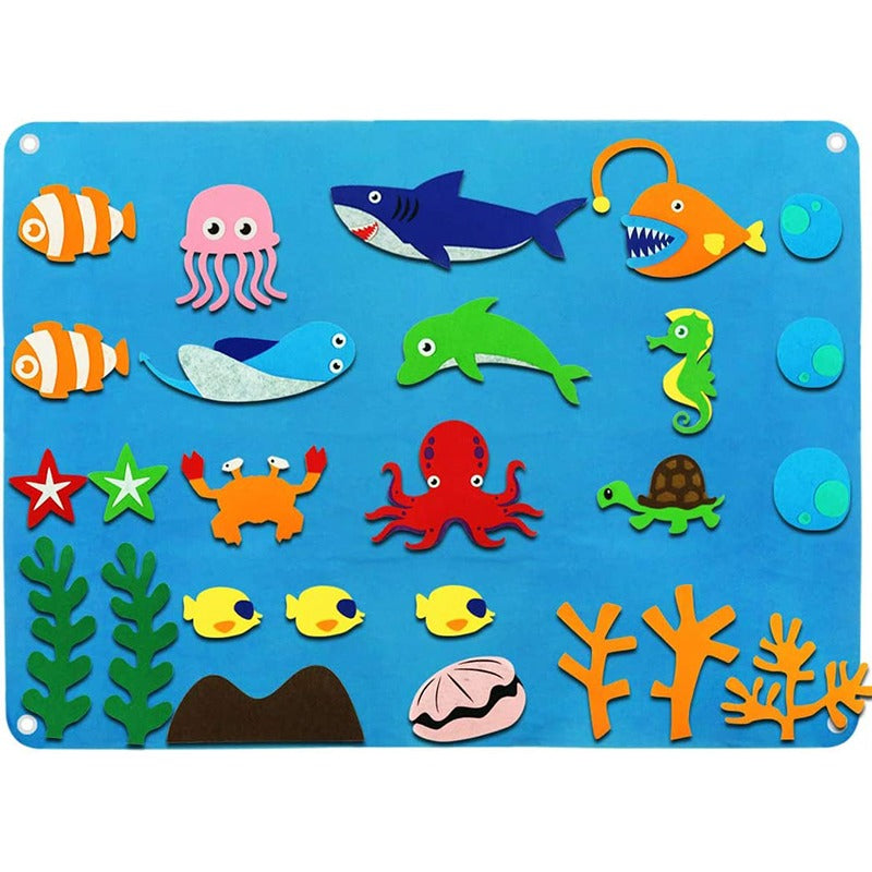 Tapis de feutre pour tout-petit - FantasieFilz
