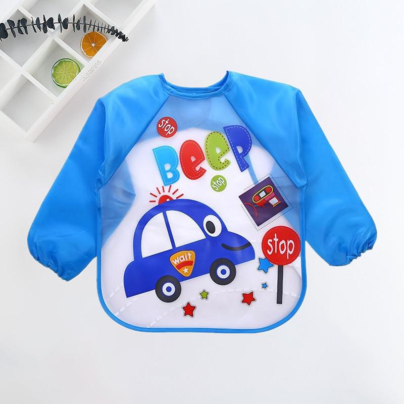 Bavoir imperméable pour bébé avec manches