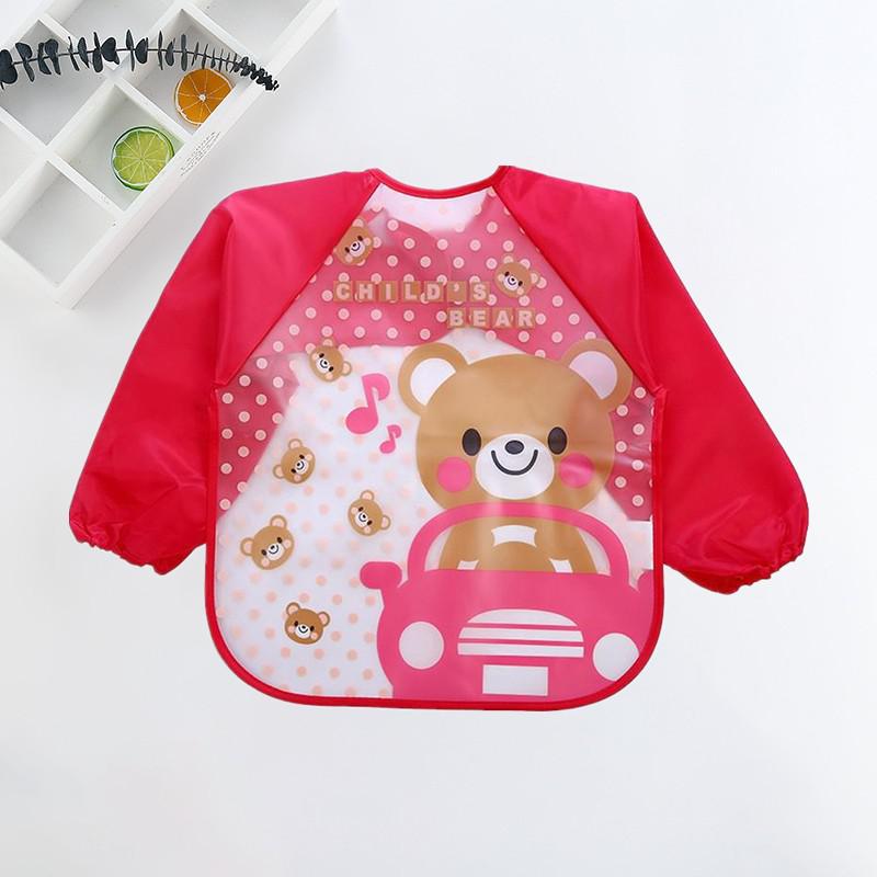 Bavoir imperméable pour bébé avec manches