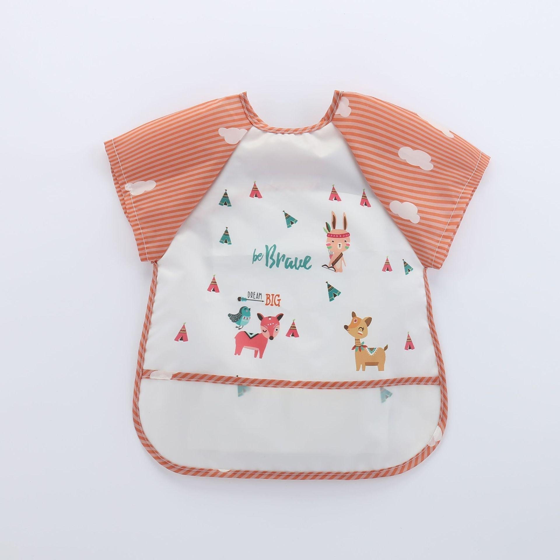 Bavoir imperméable pour bébé avec manches