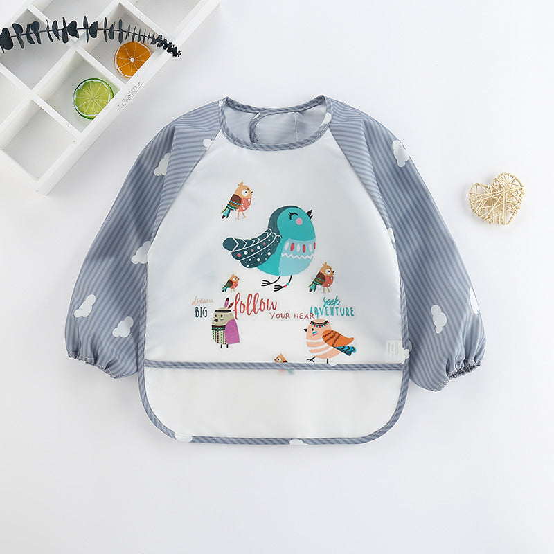 Bavoir imperméable pour bébé avec manches