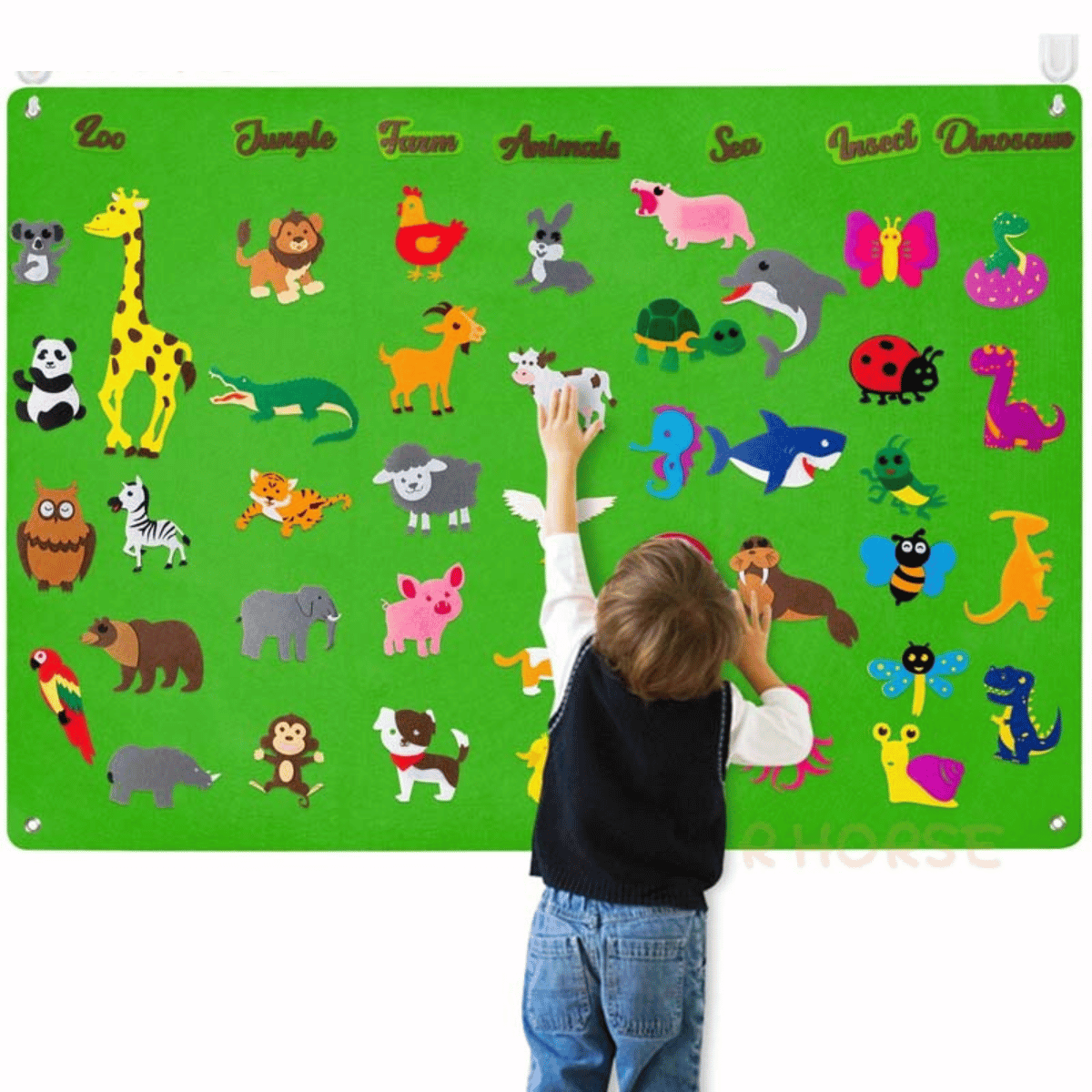 Tapis de jeu en feutre pour tout-petits - AventureFeutre