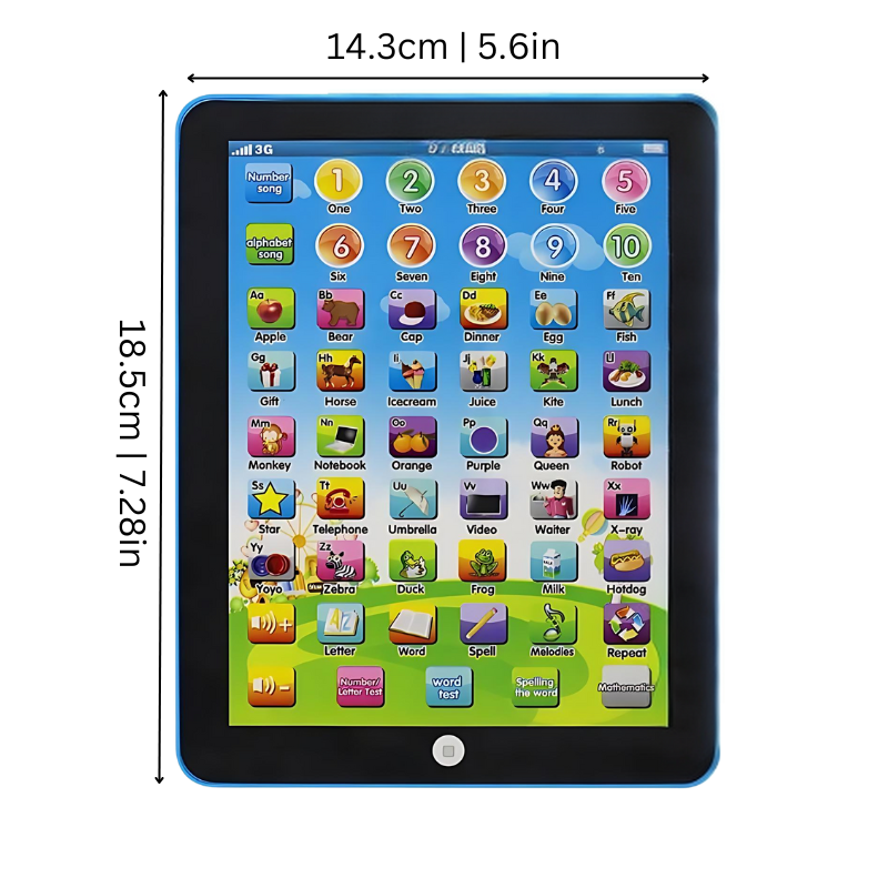 Tablette EduPlay pour Enfants 3–6 Ans - Expérience d'Apprentissage Interactive