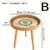 Table d'appoint en rotin scandinave - Elin