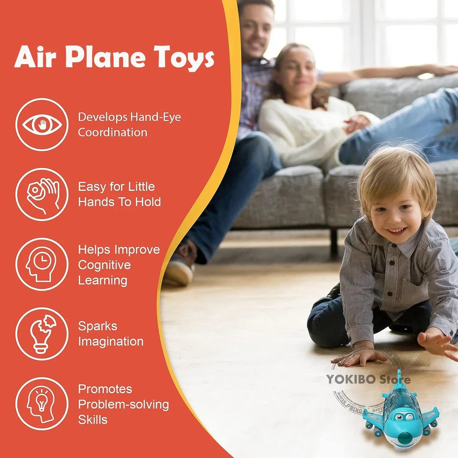 Avion Pilot Pals | Jouet Éducatif Avion avec Son