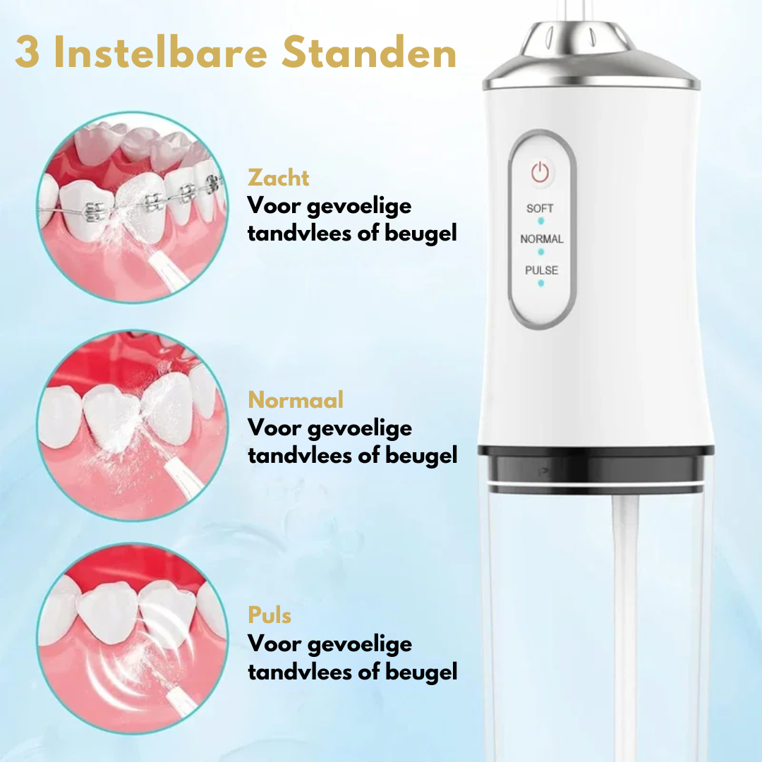 Waterflosser - Fil dentaire sans douleur | Trois options de couleur