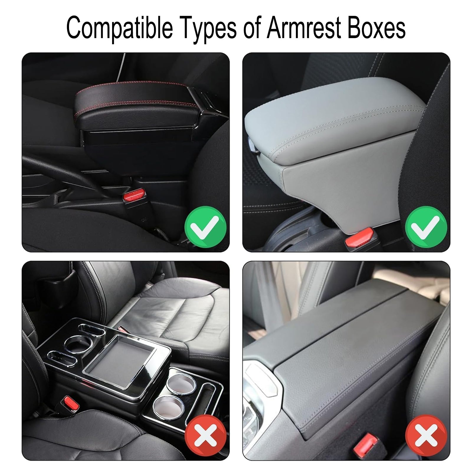 Tapis de bras en PU cuir pour voiture