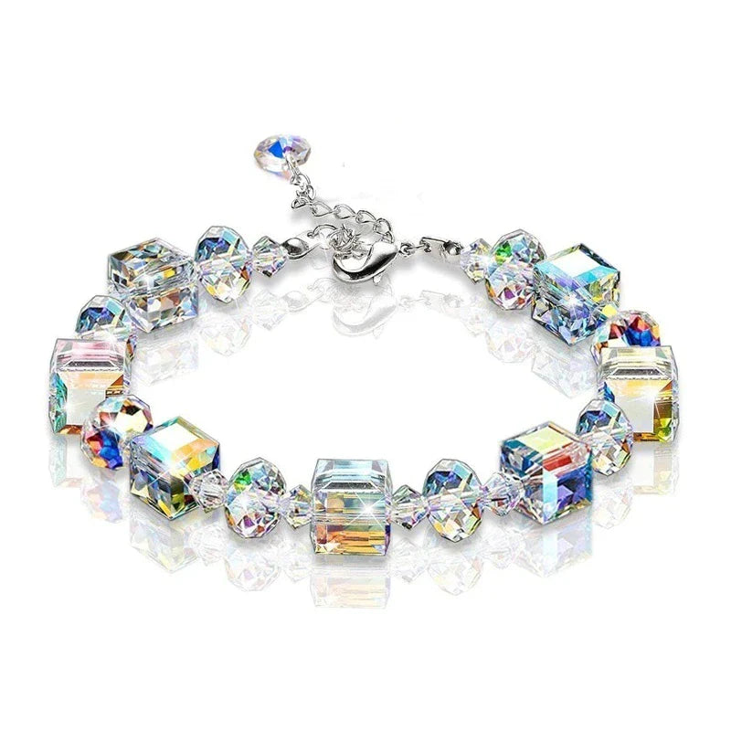 Bracelet en cristal cubique polyvalent