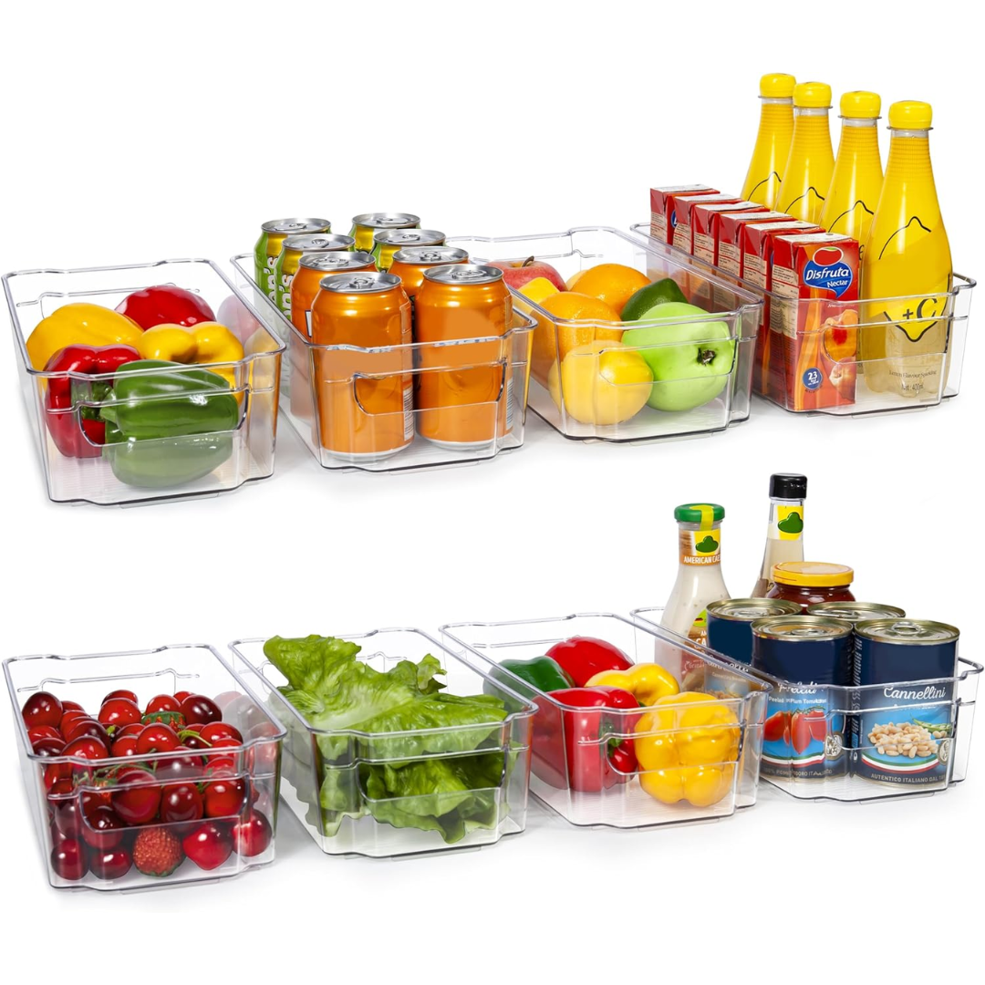 Boîtes de rangement transparentes pour le réfrigérateur (4 pièces) – CoolOrganize