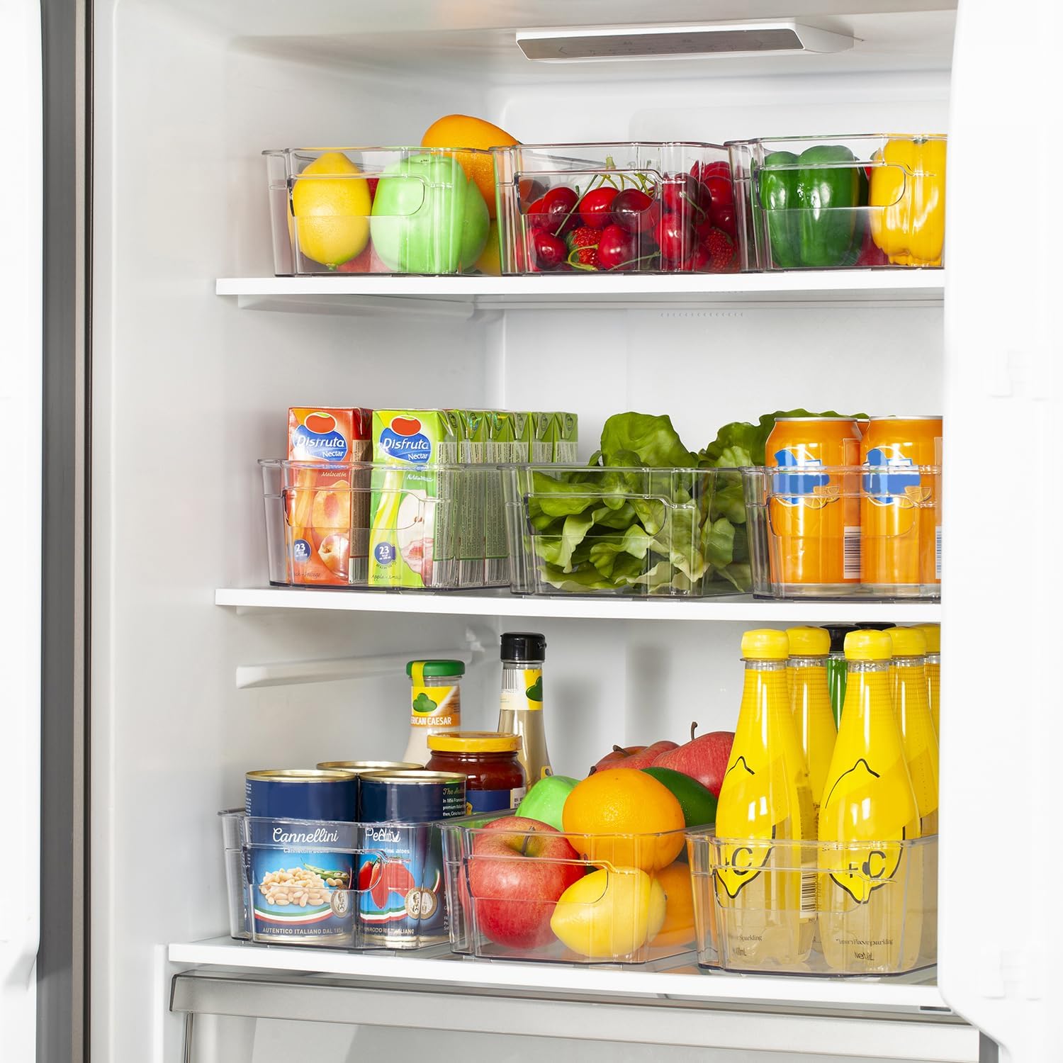 Boîtes de rangement transparentes pour le réfrigérateur (4 pièces) – CoolOrganize