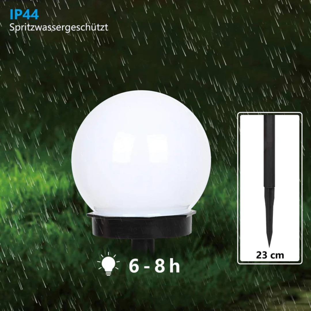 3 pièces Éclairage de jardin solaire LED étanche - SunLuxe Orbs