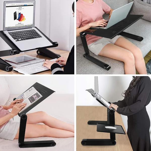 Support d'ordinateur portable ergonomique et réglable – Léger et multifonctionnel