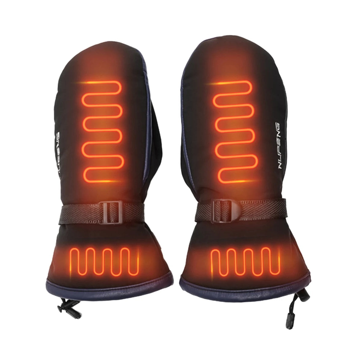 Gants Chauffants Rechargeables USB Pour Enfants - Coupe-vent, Doublure Polaire - Pour Ski, Jeux D'hiver - Taille Unique Ample
