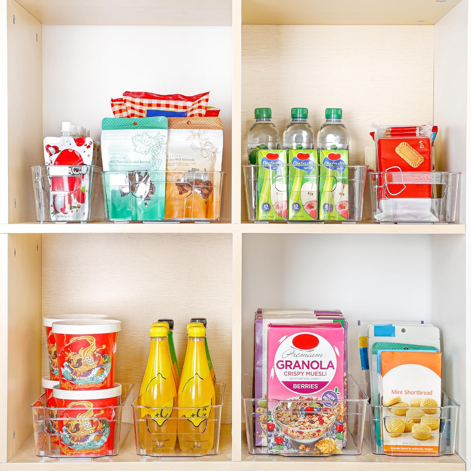 Boîtes de rangement transparentes pour le réfrigérateur (4 pièces) – CoolOrganize
