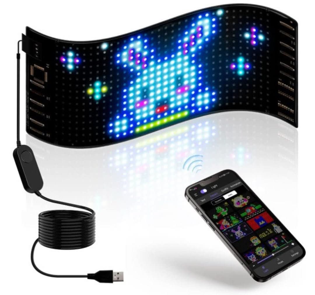 Affichage LED Auto Personnalisable – GlowSign
