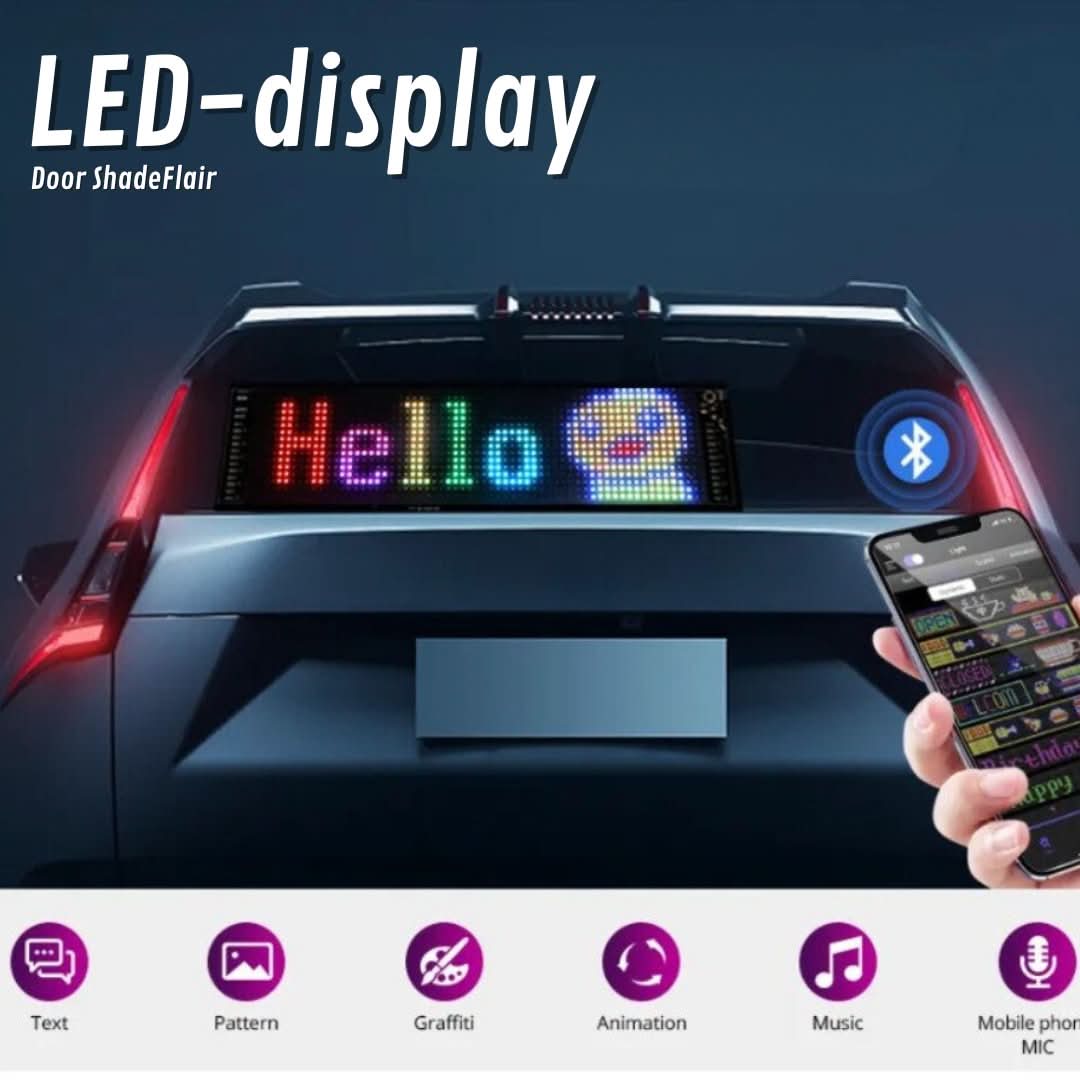 Affichage LED Auto Personnalisable – GlowSign