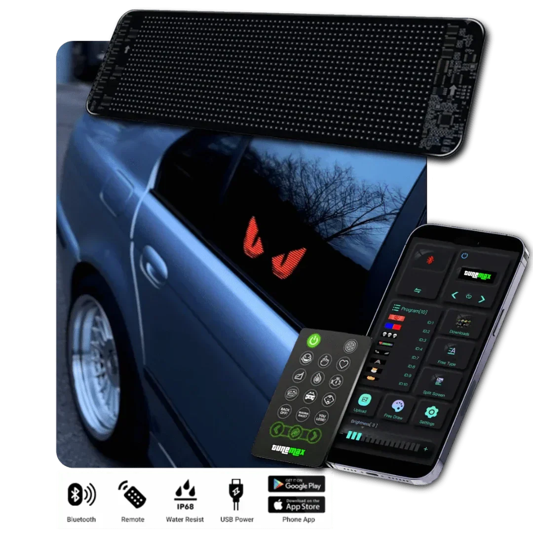 Affichage LED Auto Personnalisable – GlowSign