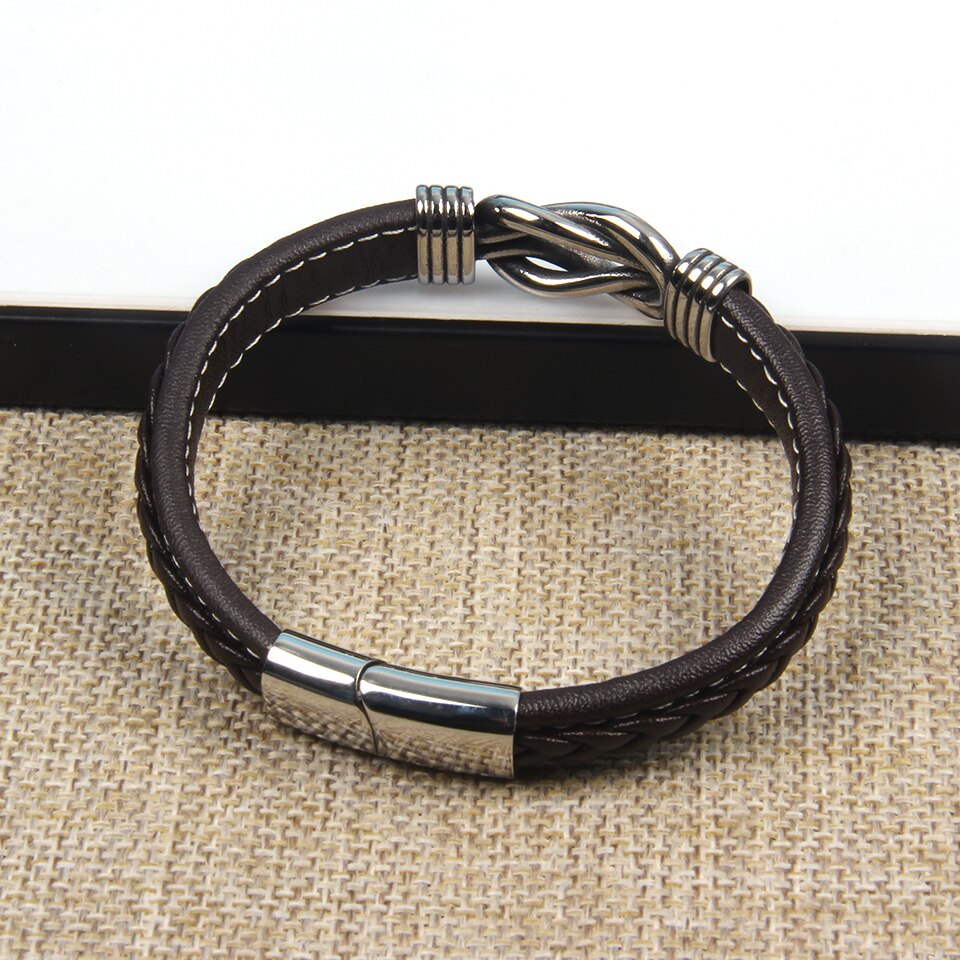 Bracelet Infini | Bracelet en Cuir avec Nœud
