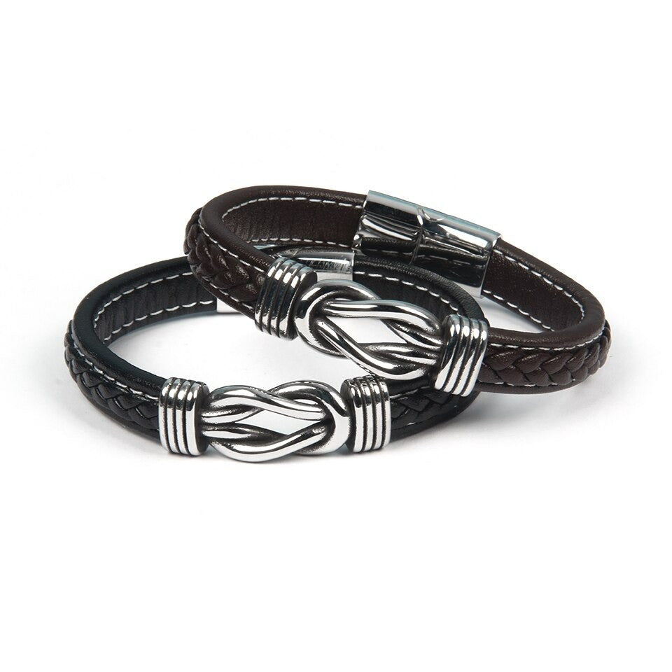 Bracelet Infini | Bracelet en Cuir avec Nœud