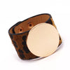 Bracelet en cuir léopard