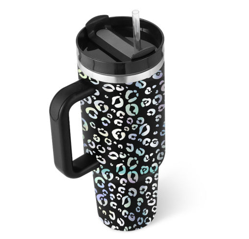 Tasse isolante avec poignée et paille - ChillMate