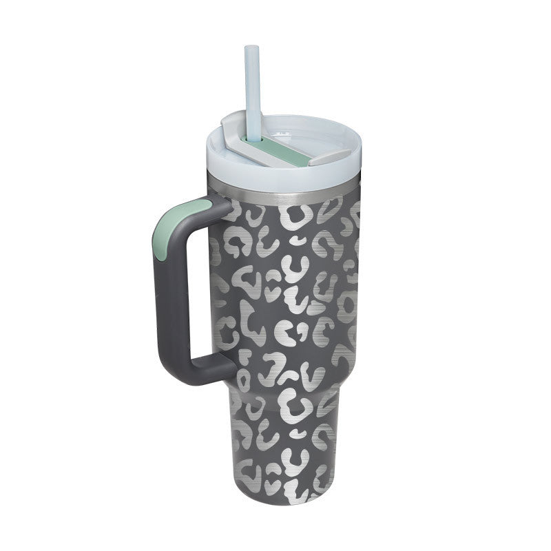 Tasse isolante avec poignée et paille - ChillMate