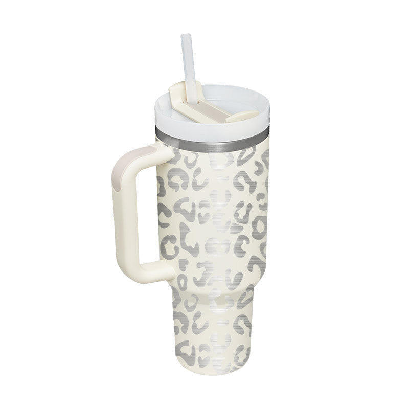 Tasse isolante avec poignée et paille - ChillMate