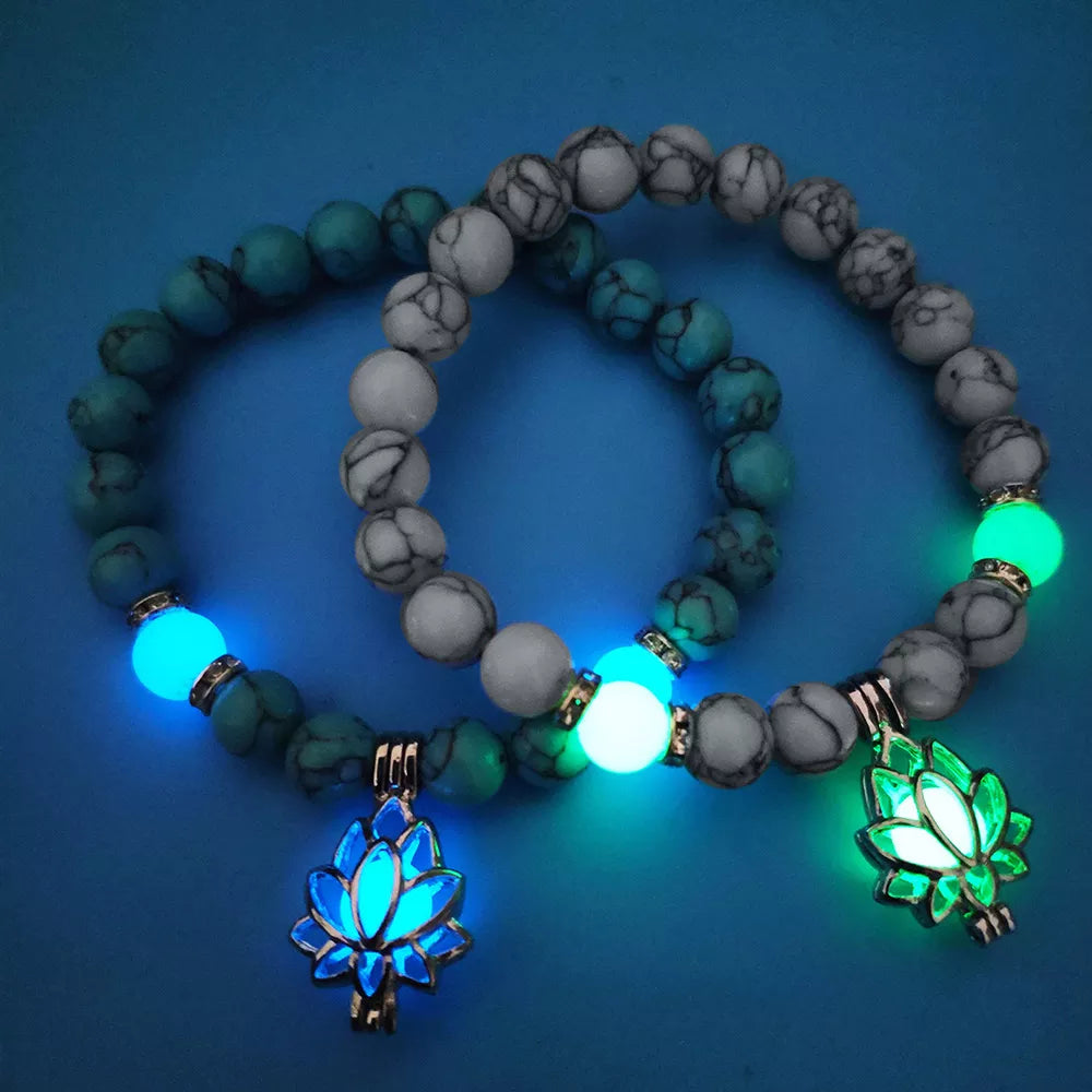 Bracelet Charme Lotus Luminescent