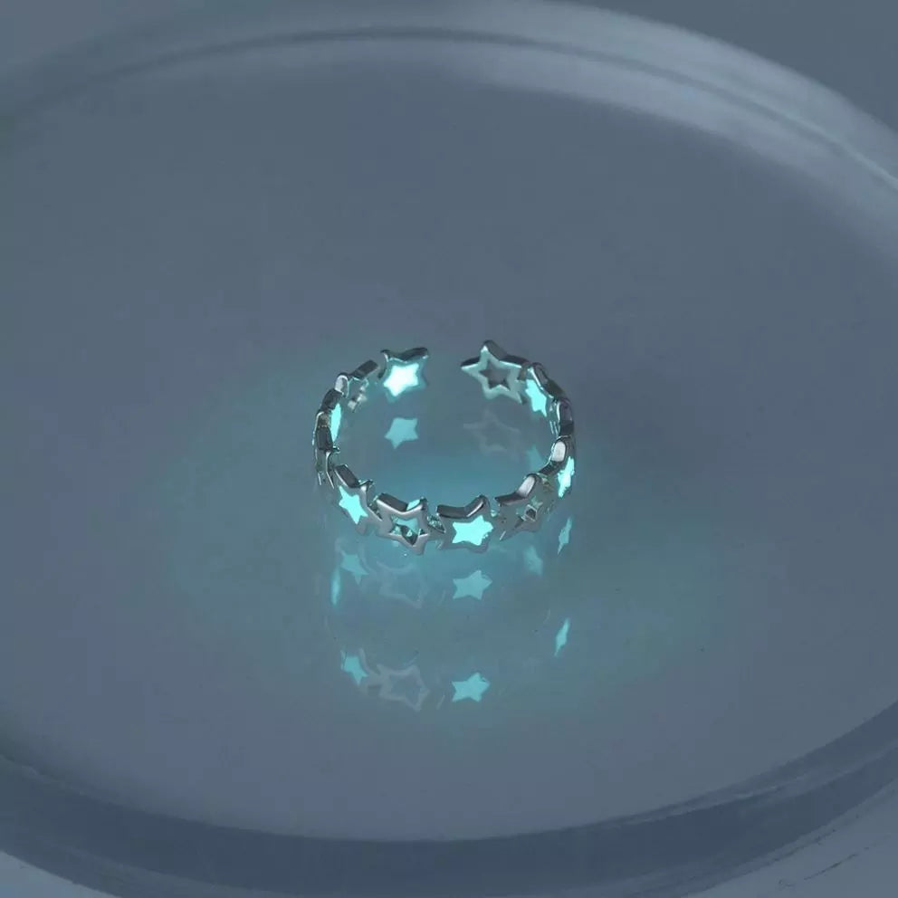 Bague étoile lumineuse ajustable