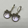 Boucles d'oreilles en goutte de pierre de lune libellule