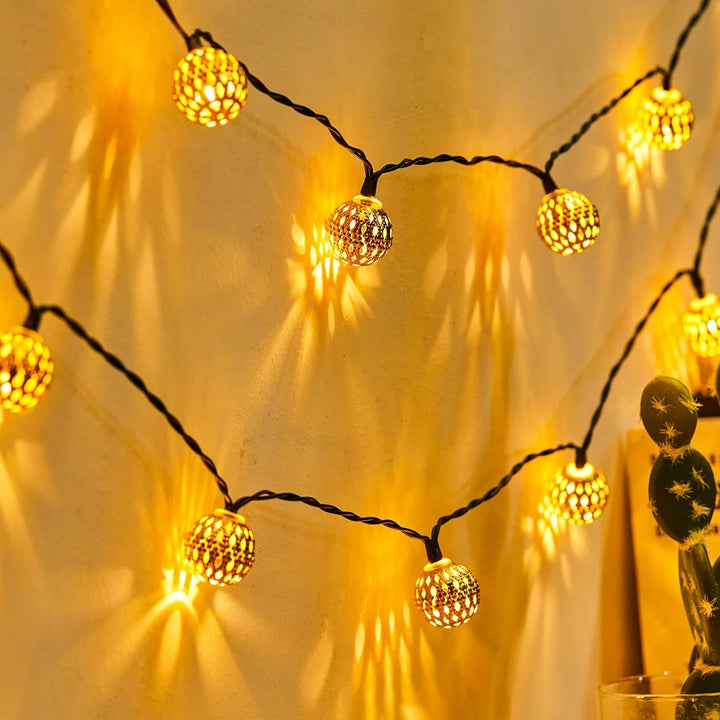 Guirlandes solaires étanches style marocain - SunGlow Strings