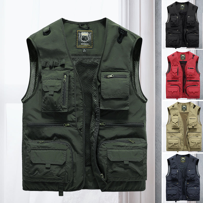 Veste d'extérieur avec plusieurs poches - Légère, Respirante
