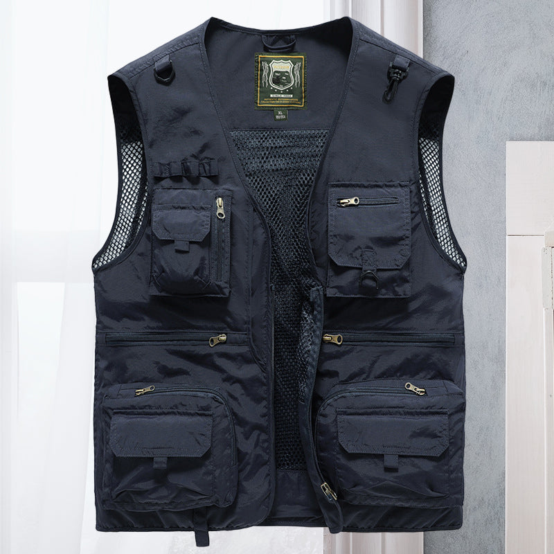 Veste d'extérieur avec plusieurs poches - Légère, Respirante