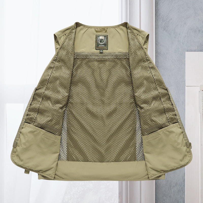 Veste d'extérieur avec plusieurs poches - Légère, Respirante