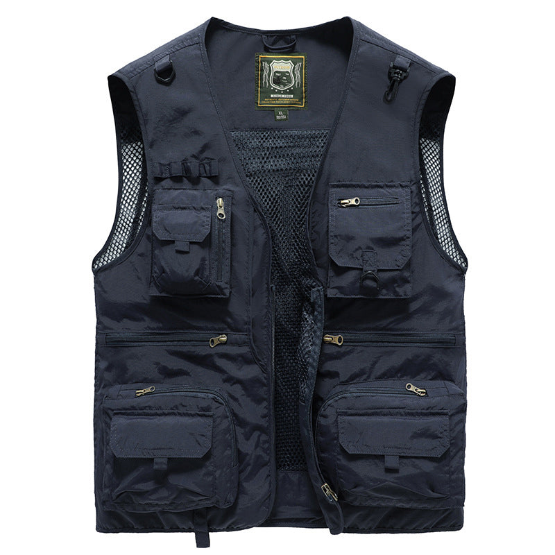 Veste d'extérieur avec plusieurs poches - Légère, Respirante