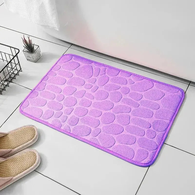Tapis Antidérapant en Mousse à Mémoire & Tapis de Salon – Design Velours Imprimé