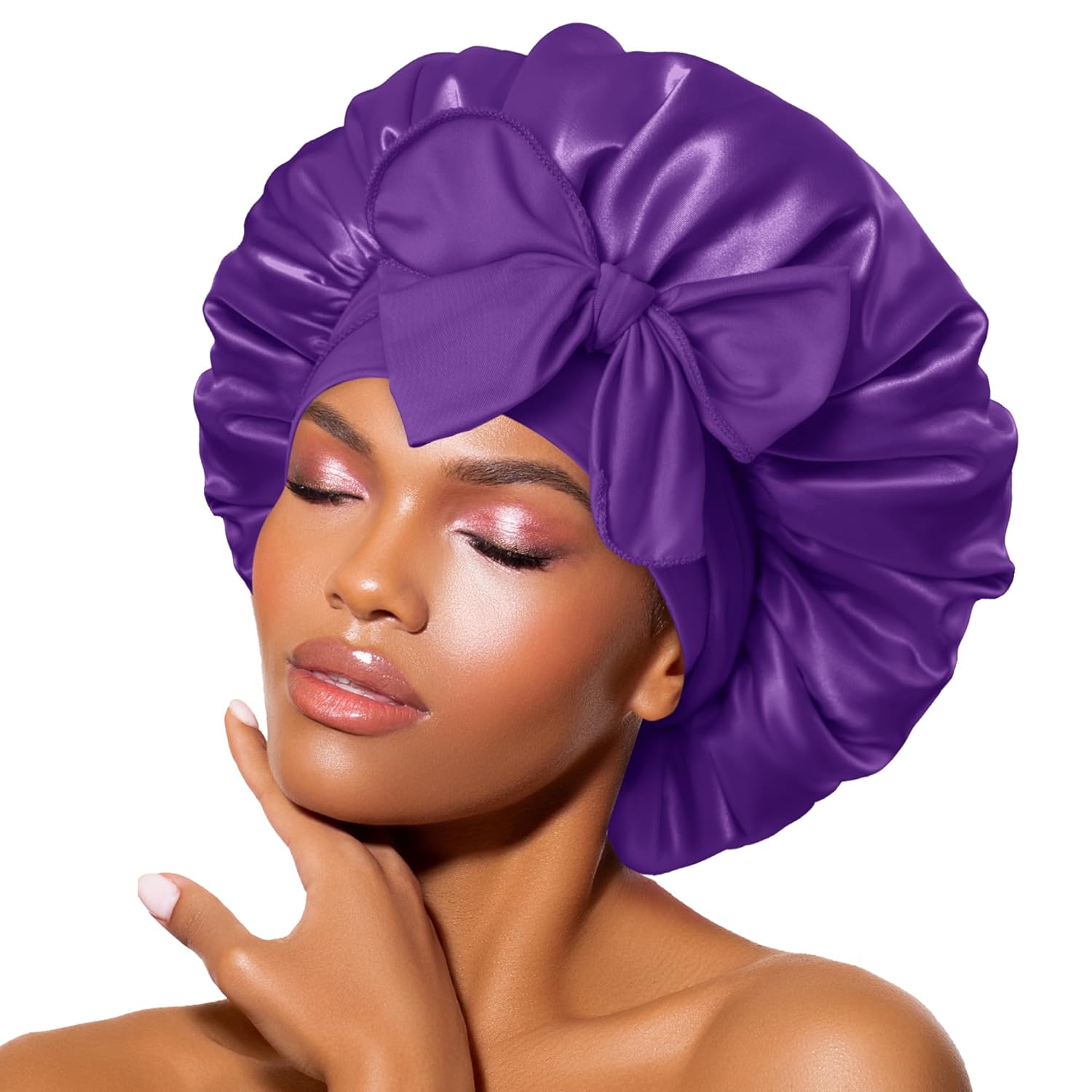 Bandeau en satin – Bonnet de nuit pour femmes