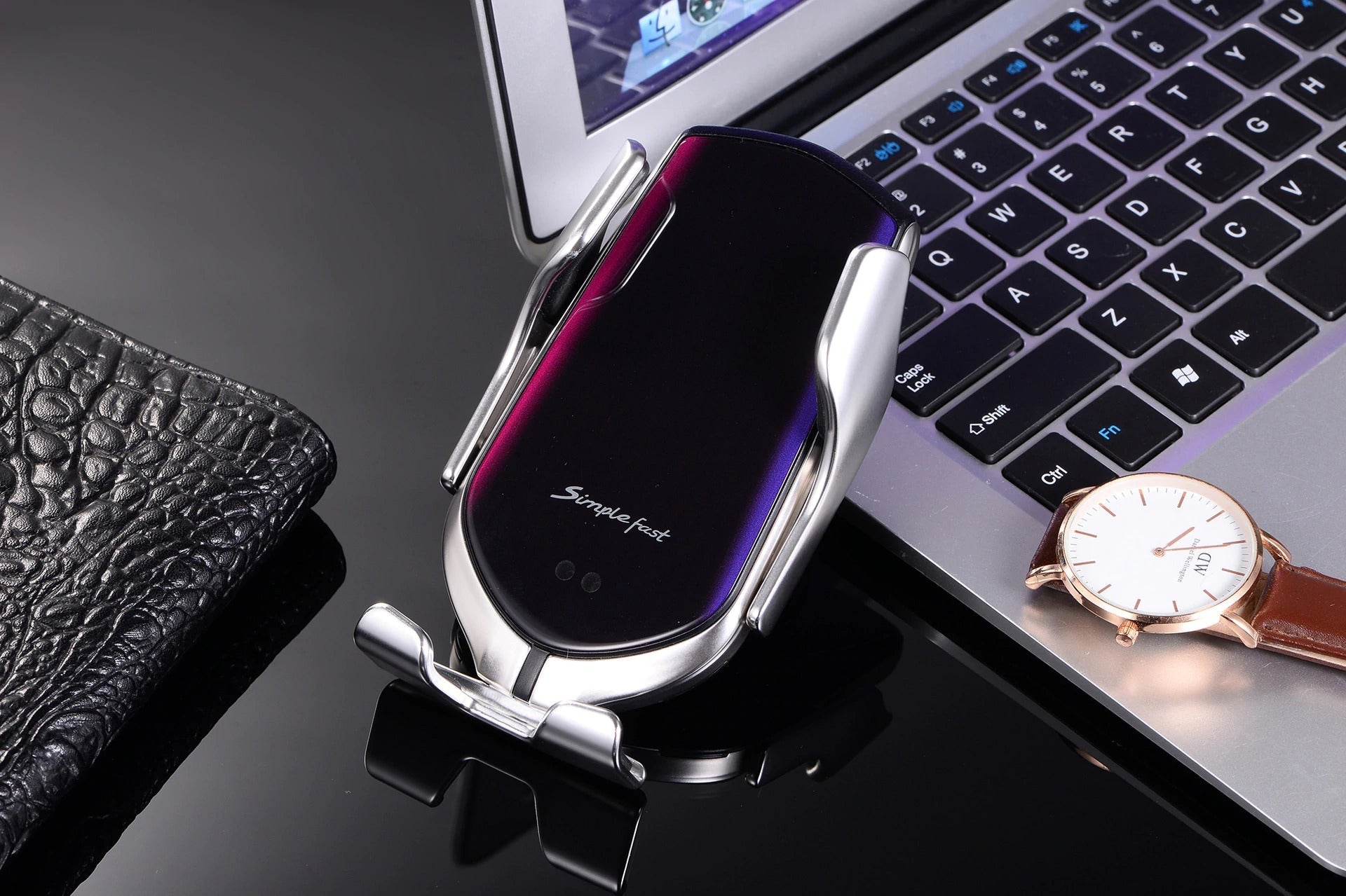 Support de téléphone automatique avec chargeur sans fil – GripCharge