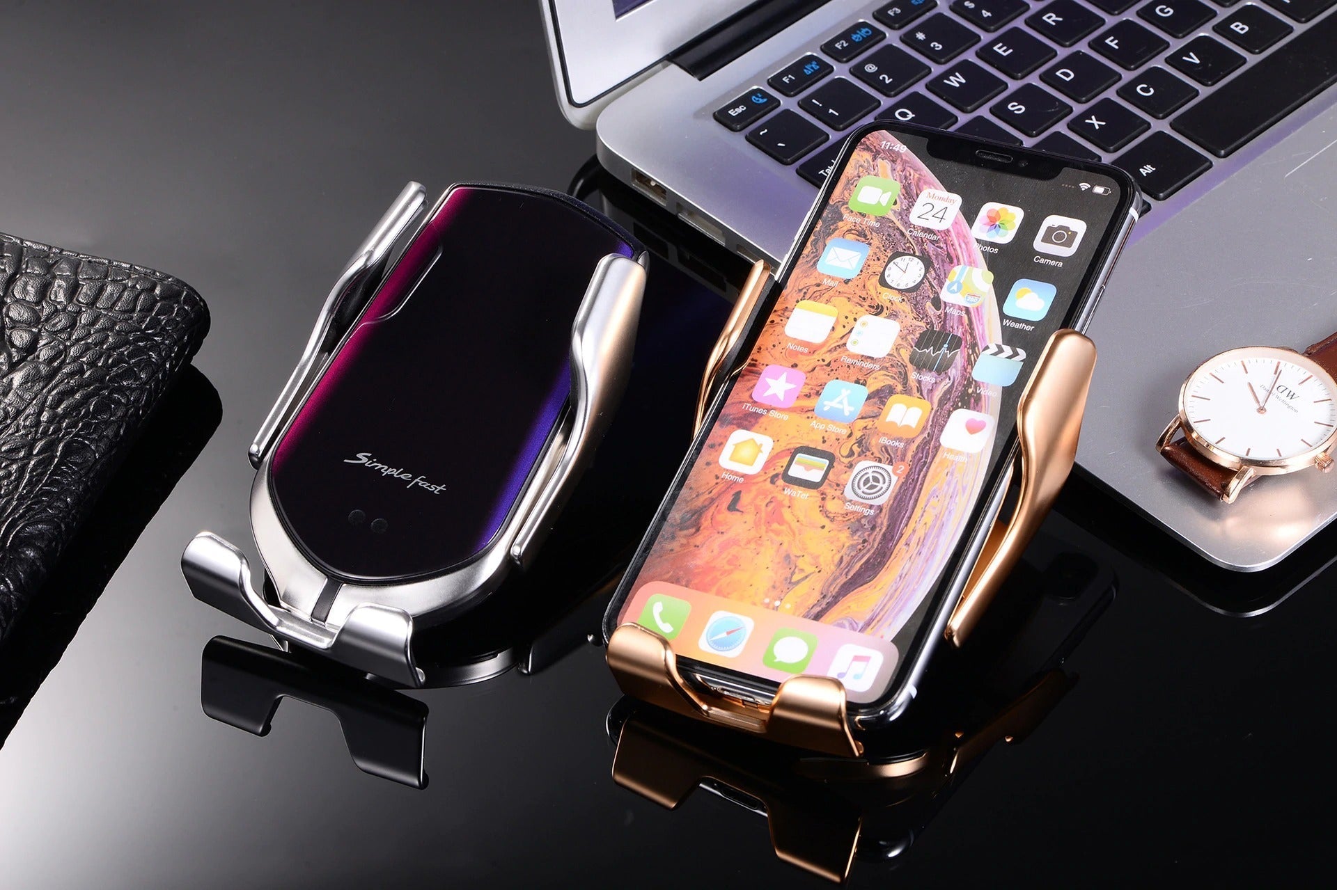 Support de Téléphone Automatique avec Chargeur Sans Fil – GripCharge