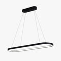Lustre LED design suspendu en arrondi aluminium