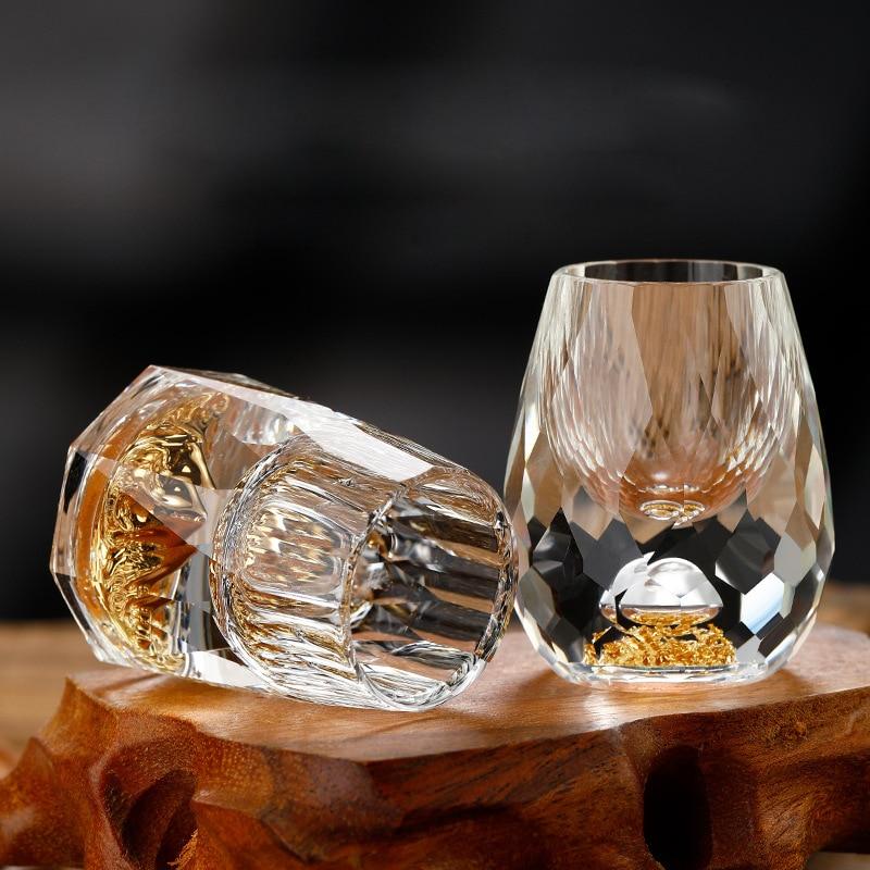 Verres à Shot CrystalElegance - Set de Cristal Luxe pour Fêtes