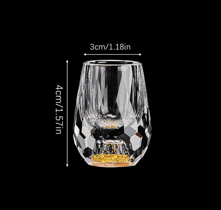Verres à Shot CrystalElegance - Set de Cristal Luxe pour Fêtes