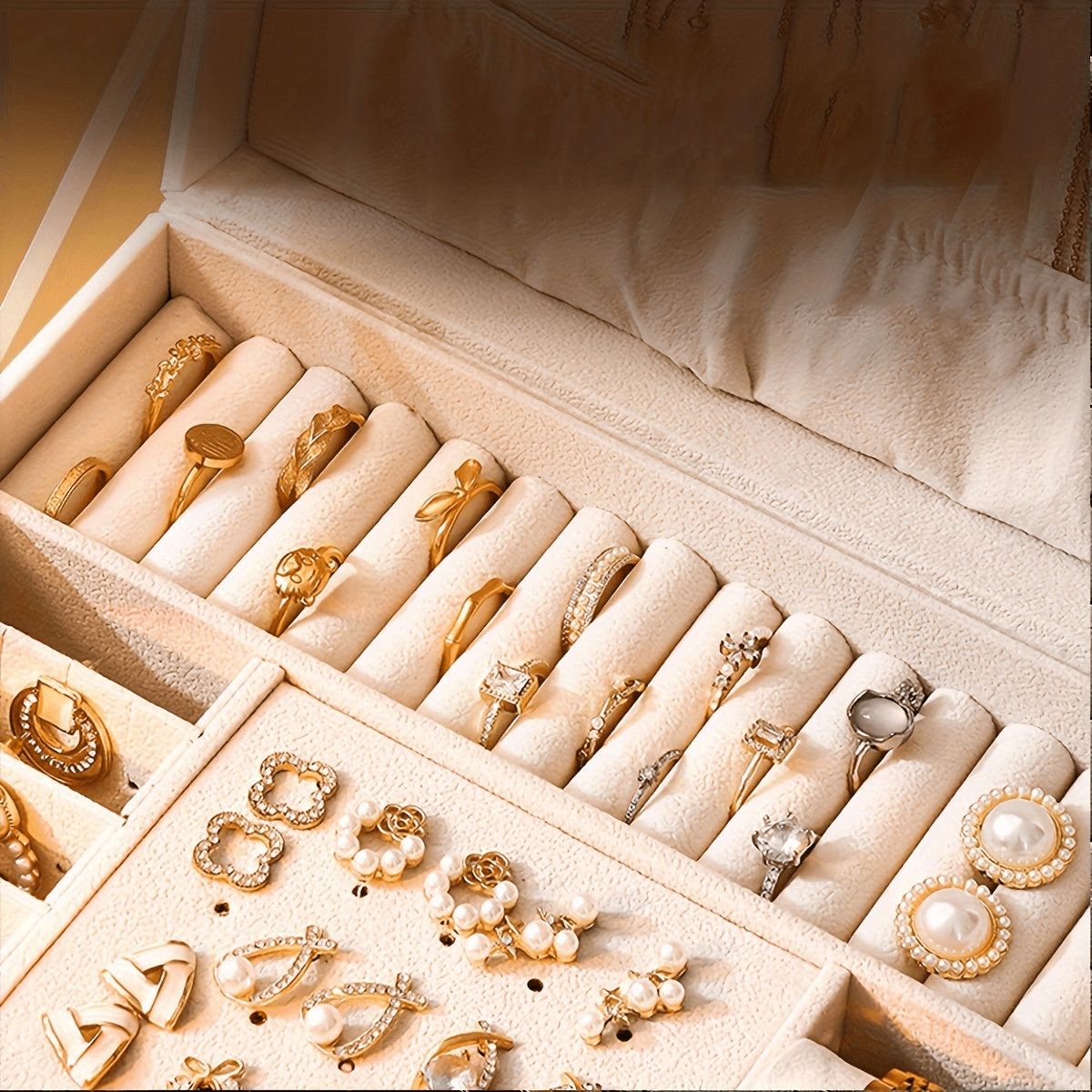 Boîte Organisateur de Bijoux - Boîte de Rangement Luxe pour Colliers