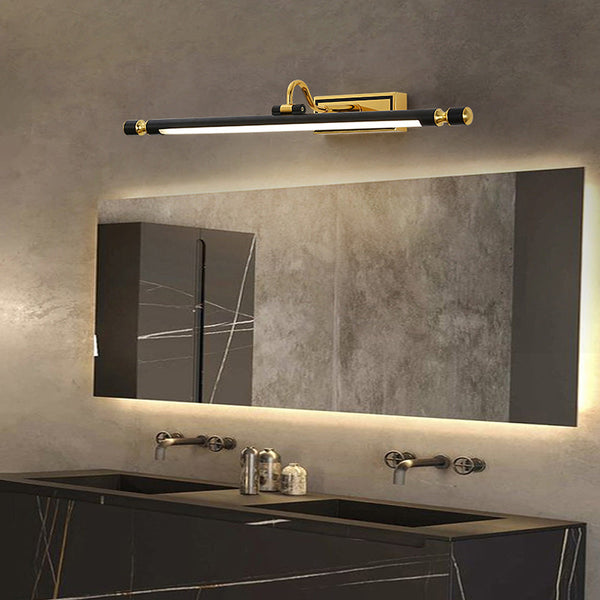 Applique Miroir Luxueuse Noir et Or – LumoGold