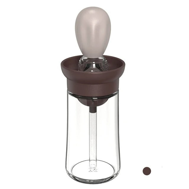 Bouteille en silicone avec tête de brosse - OilBuddy