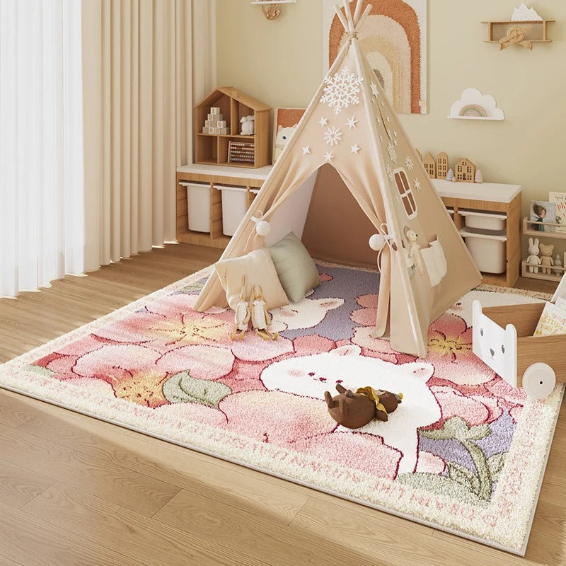 Tapis de Jeu Pliable pour Bébé avec Mousse à Mémoire – Tapis de Jeu Doux et Imperméable pour Intérieur et Extérieur