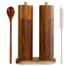 WoodSpice - Ensemble de moulins à poivre et à sel en bois de luxe | Design intemporel