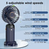 Ventilateur Portable Rechargeable 5000mAh